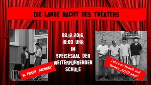 Die lange Nacht des Theaters  am 08.12., 18:00 Uhr