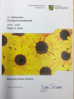 Erneute Auszeichnung für unseren Schulgarten Erneute Auszeichnung für unseren Schulgarten