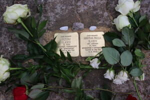 Stolpersteinverlegung für Gustav und Martha Glaser Stolpersteinverlegung für Gustav und Martha Glaser