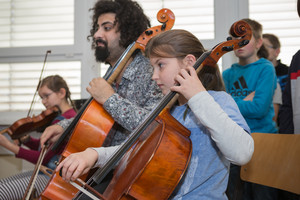 Eine Bande Musiker geht um im Schulhaus Eine Bande Musiker geht um im Schulhaus